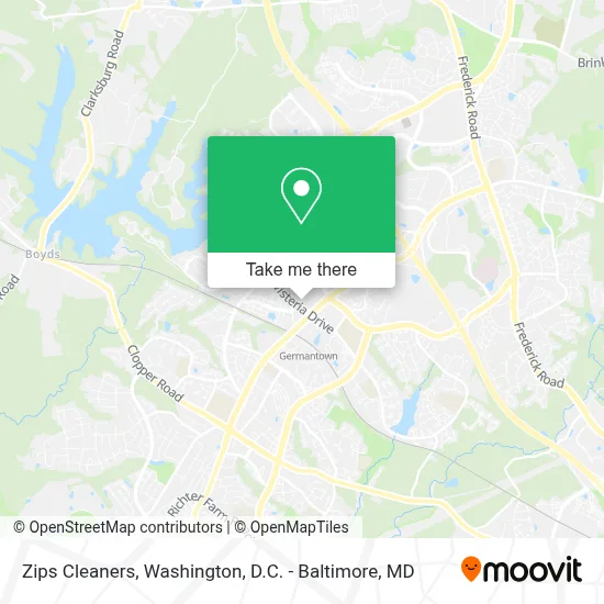 Zips Cleaners map
