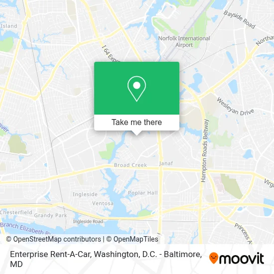Enterprise Rent-A-Car map