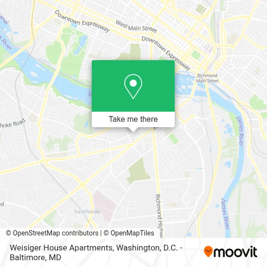 Weisiger House Apartments map
