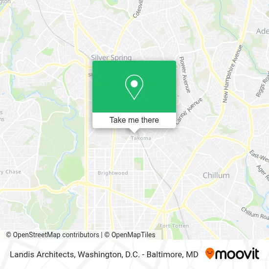Landis Architects map