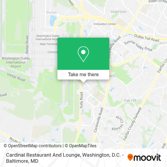 Cardinal Restaurant And Lounge map