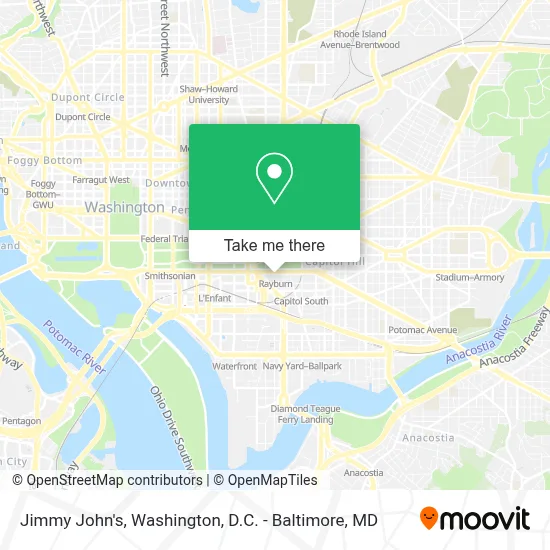 Jimmy John's map