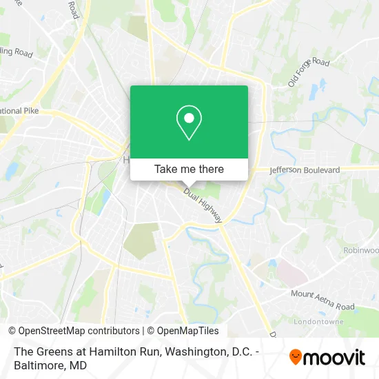 The Greens at Hamilton Run map
