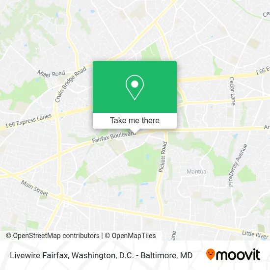 Livewire Fairfax map