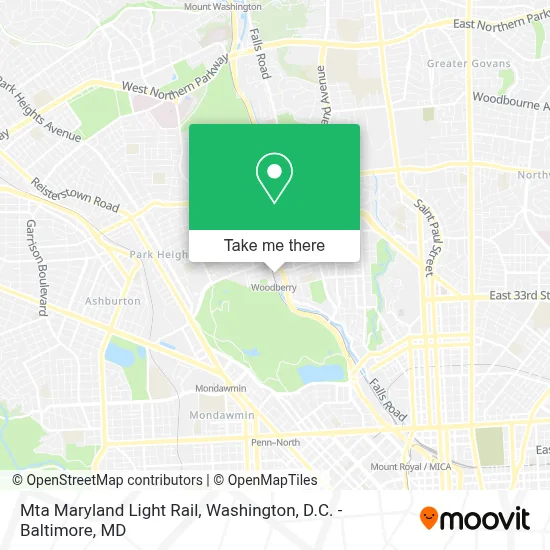 Mta Maryland Light Rail map