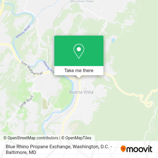 Blue Rhino Propane Exchange map