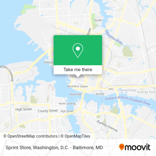 Sprint Store map