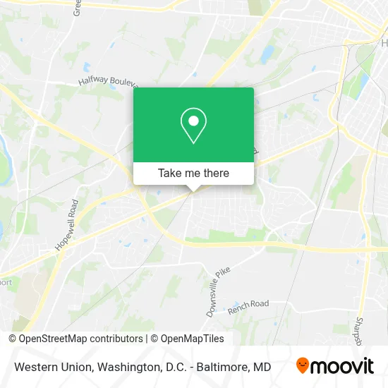 Western Union map