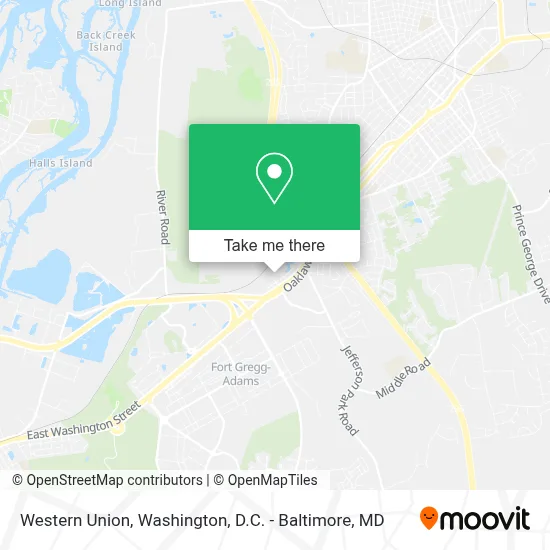 Western Union map