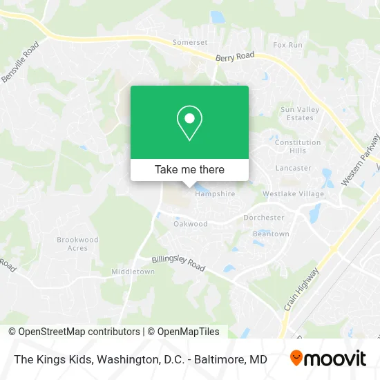 The Kings Kids map