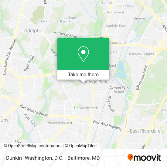 Dunkin' map