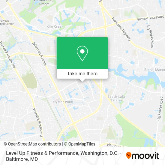 Level Up Fitness & Performance map