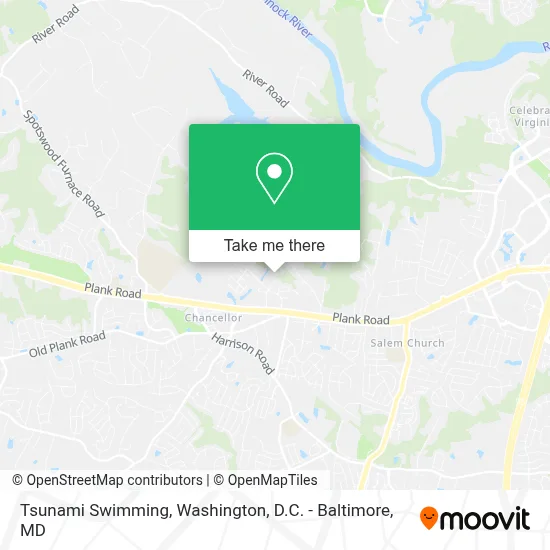 Tsunami Swimming map
