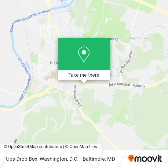 Ups Drop Box map