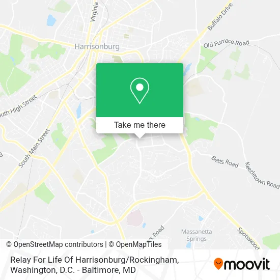 Relay For Life Of Harrisonburg / Rockingham map
