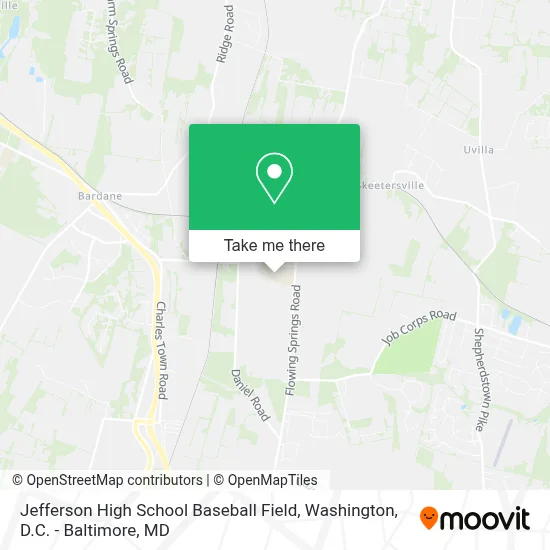 Jefferson High School Baseball Field map