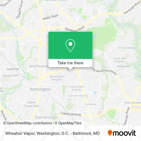 Wheaton Vapor map