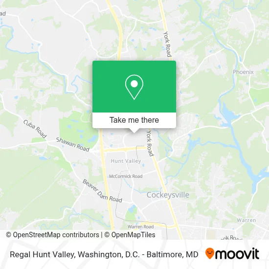 Regal Hunt Valley map