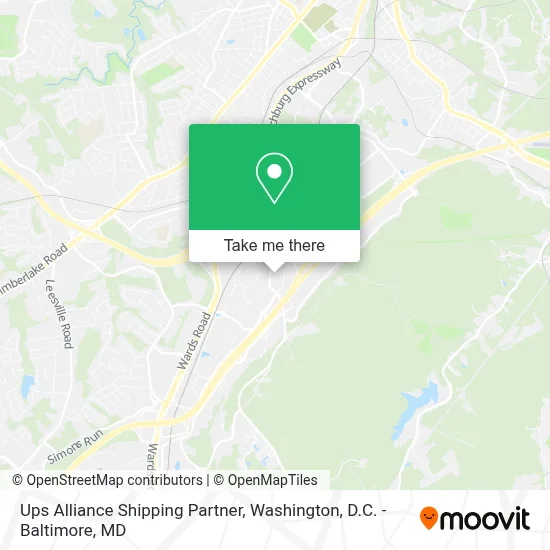Ups Alliance Shipping Partner map