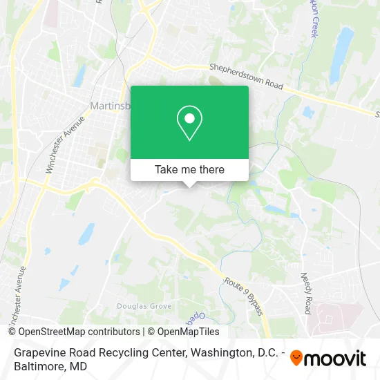 Grapevine Road Recycling Center map
