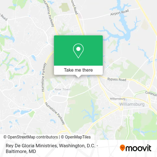 Rey De Gloria Ministries map