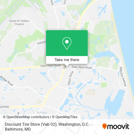 Discount Tire Store (Vab 02) map