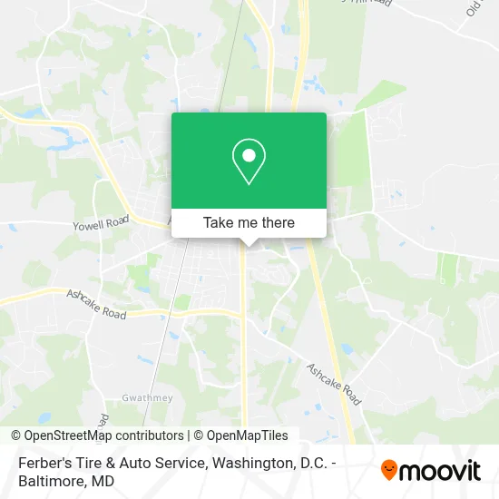 Ferber's Tire & Auto Service map