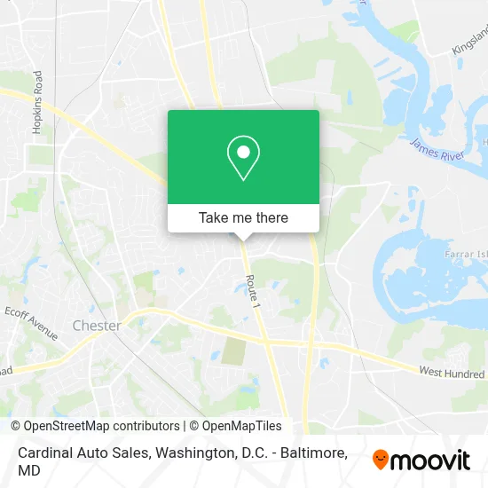 Cardinal Auto Sales map