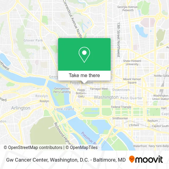 Gw Cancer Center map