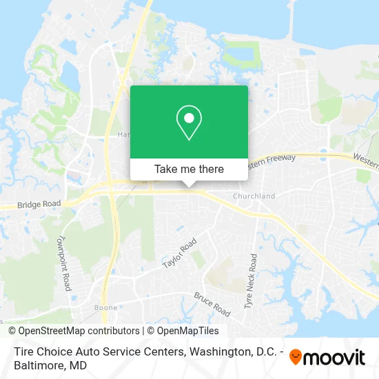 Tire Choice Auto Service Centers map