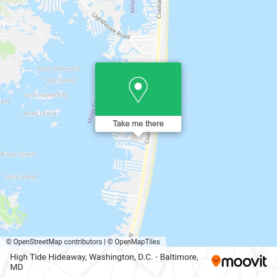 High Tide Hideaway map