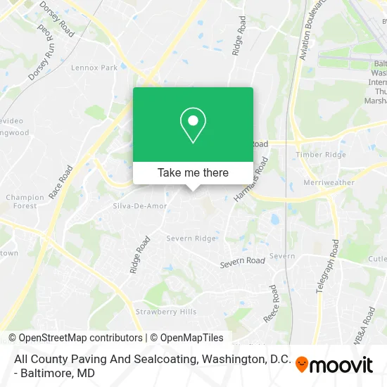 All County Paving And Sealcoating map
