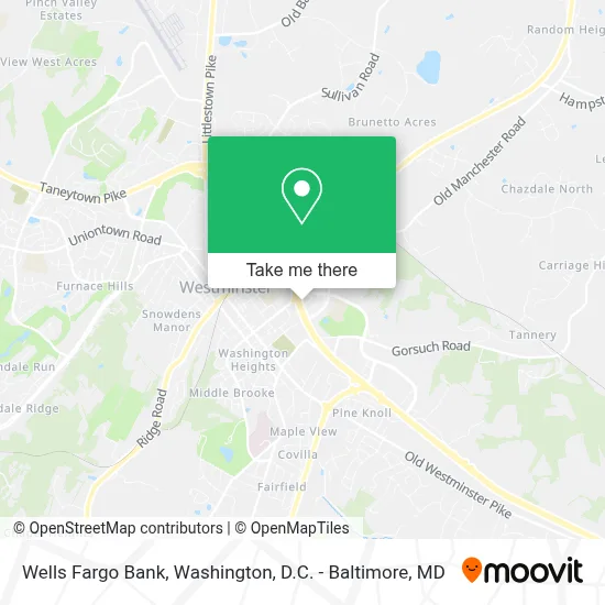 Wells Fargo Bank map