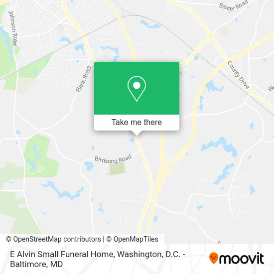 E Alvin Small Funeral Home map