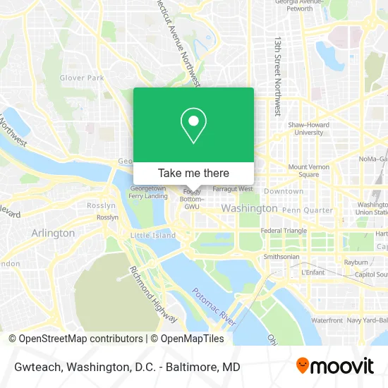 Gwteach map