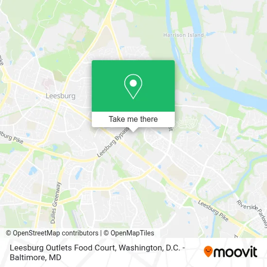 Leesburg Outlets Food Court map