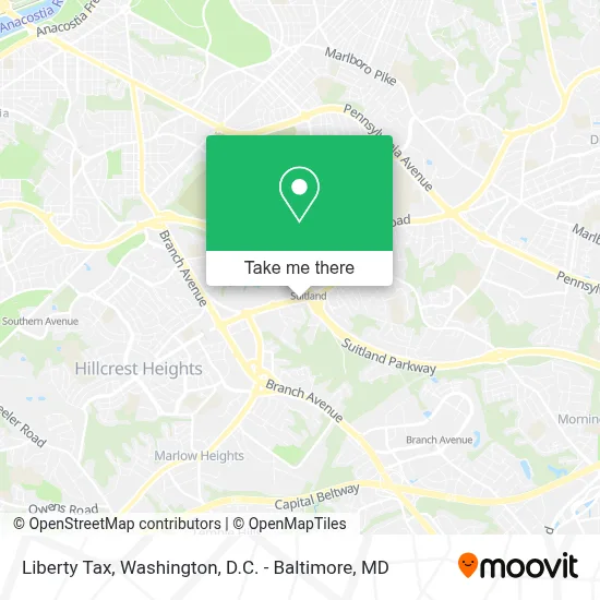 Liberty Tax map