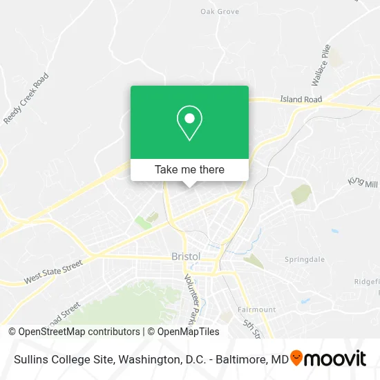 Sullins College Site map