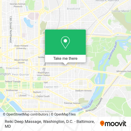 Reiki Deep Massage map