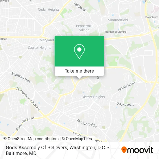 Gods Assembly Of Believers map