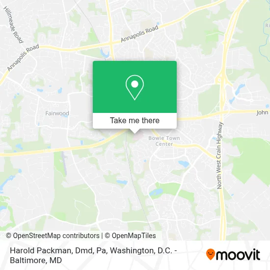 Harold Packman, Dmd, Pa map