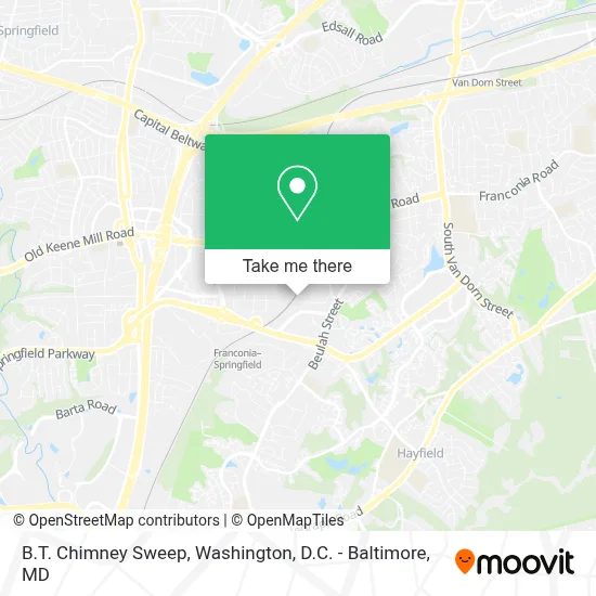 B.T. Chimney Sweep map
