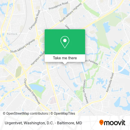 Urgentvet map