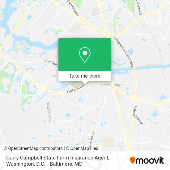 Garry Campbell State Farm Insurance Agent map