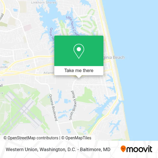 Western Union map