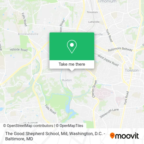 The Good Shepherd School, Md map
