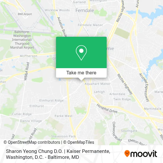 Sharon Yeong Chung D.O. | Kaiser Permanente map