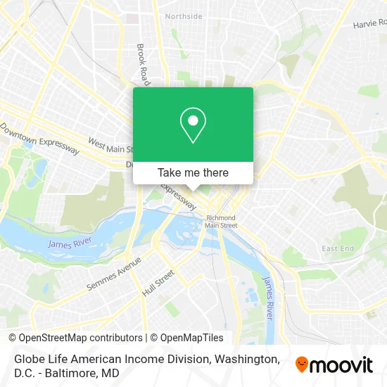 Globe Life American Income Division map