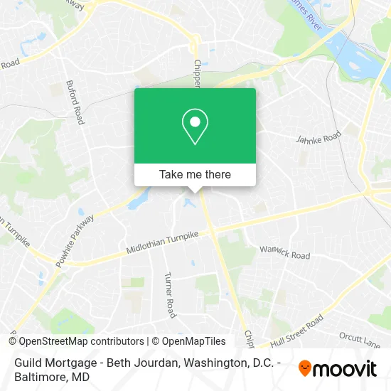 Guild Mortgage - Beth Jourdan map