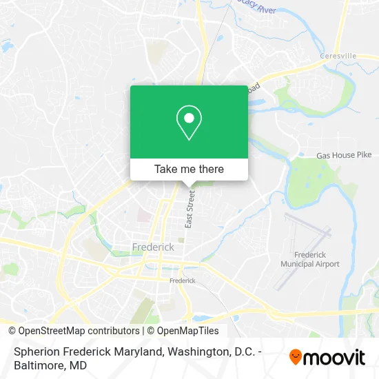 Spherion Frederick Maryland map
